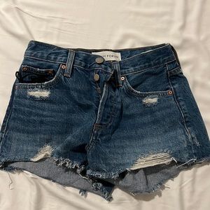Great condition denim forum blue Jean shorts size 23